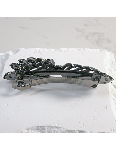 Klamra francuska gałązka z kryształkami i...