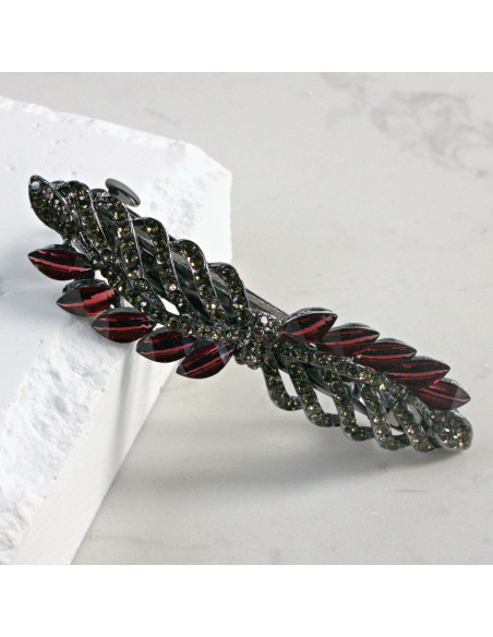 Klamra francuska gałązka z kryształkami i cekinami Lolita Akcesoria