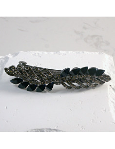 Klamra francuska gałązka z kryształkami i cekinami Lolita...