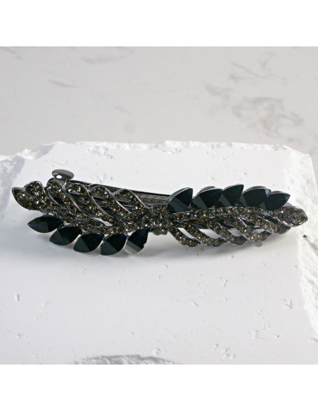 Klamra francuska gałązka z kryształkami i cekinami Lolita Akcesoria