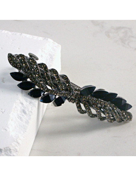 Klamra francuska gałązka z kryształkami i cekinami Lolita Akcesoria