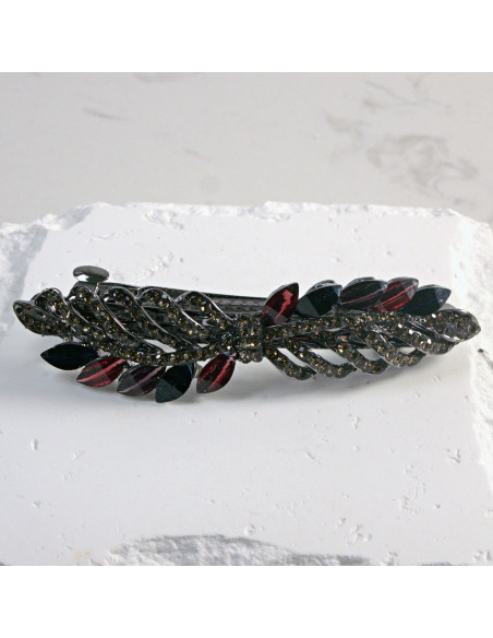 Klamra francuska gałązka z kryształkami i cekinami Lolita Akcesoria