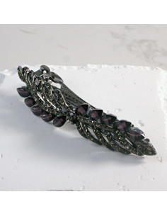 Klamra francuska gałązka z kryształkami i cekinami Lolita... 2