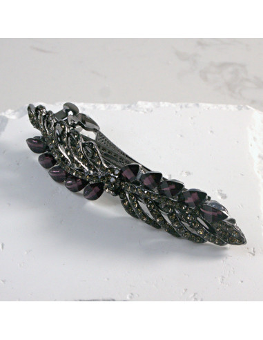 Klamra francuska gałązka z kryształkami i...