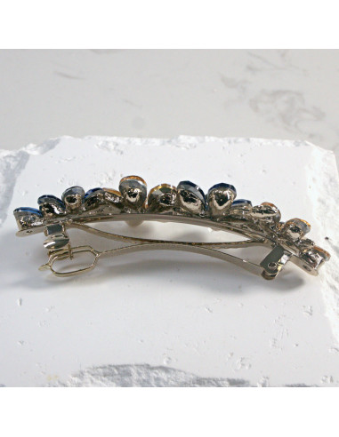 Klamra francuska 4 kwiatki z kryształkami...