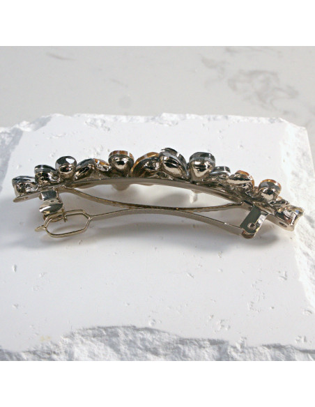 Klamra francuska 4 kwiatki z kryształkami Lolita Akcesoria