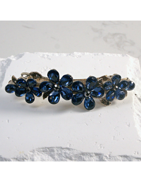 Klamra francuska 4 kwiatki z kryształkami Lolita Akcesoria