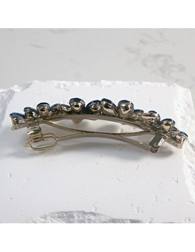 Klamra francuska 4 kwiatki z kryształkami...