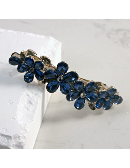 Klamra francuska 4 kwiatki z kryształkami Lolita Akcesoria