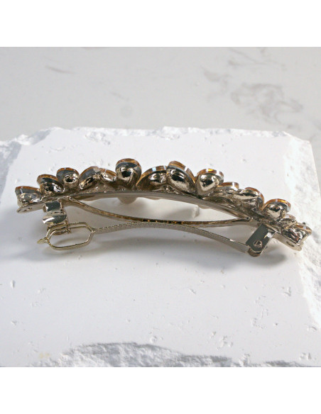 Klamra francuska 4 kwiatki z kryształkami Lolita Akcesoria