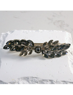 Klamra francuska gałązka z elementem i kryształkami...