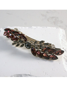 Klamra francuska gałązka z elementem i kryształkami... 2