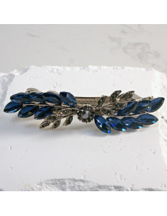 Klamra francuska gałązka z elementem i kryształkami...