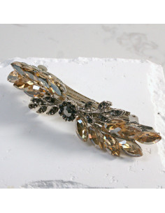 Klamra francuska gałązka z elementem i kryształkami... 2