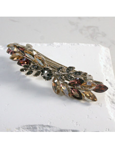 Klamra francuska gałązka z elementem i kryształkami... 2
