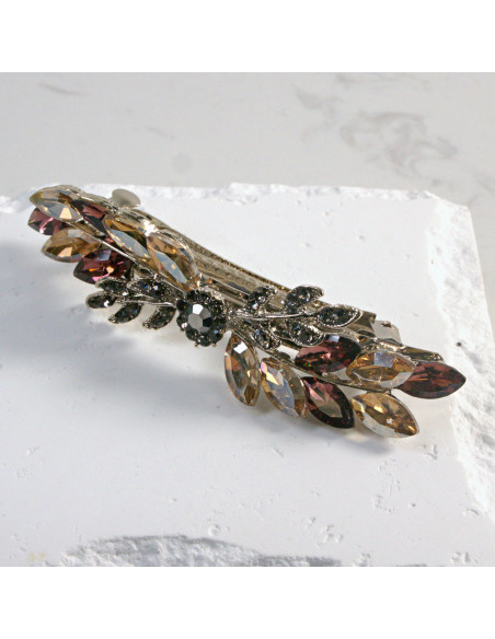 Klamra francuska gałązka z elementem i kryształkami Lolita Akcesoria