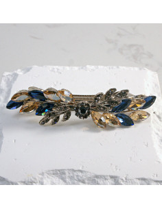 Klamra francuska gałązka z elementem i kryształkami...