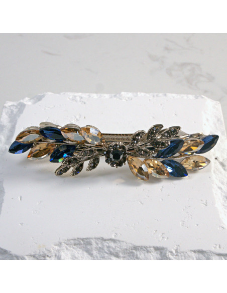 Klamra francuska gałązka z elementem i kryształkami Lolita Akcesoria