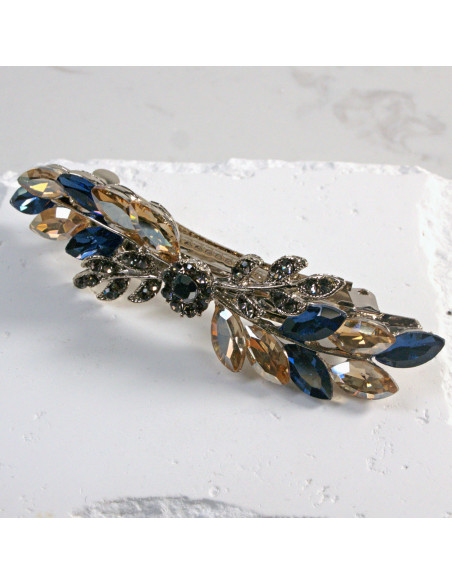 Klamra francuska gałązka z elementem i kryształkami Lolita Akcesoria