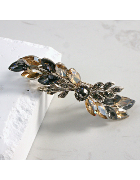 Klamra francuska gałązka z elementem i kryształkami Lolita Akcesoria