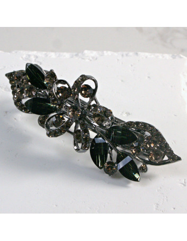 Klamra francuska kwiatek z cekinami i...