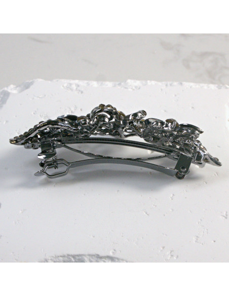 Klamra francuska kwiatek z cekinami i kryształkami Lolita Akcesoria