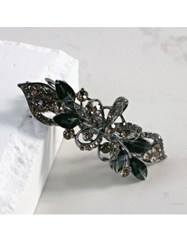 Klamra francuska kwiatek z cekinami i...
