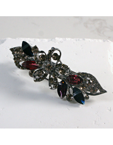 Klamra francuska kwiatek z cekinami i...