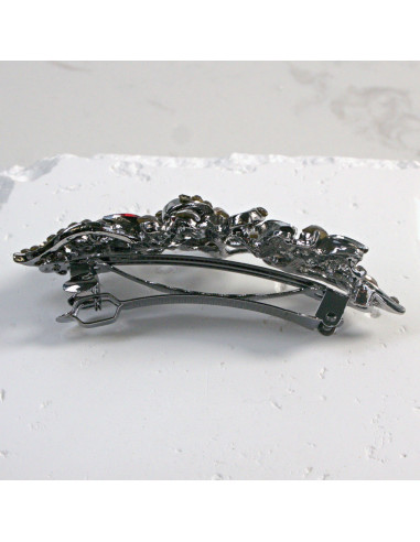 Klamra francuska kwiatek z cekinami i...