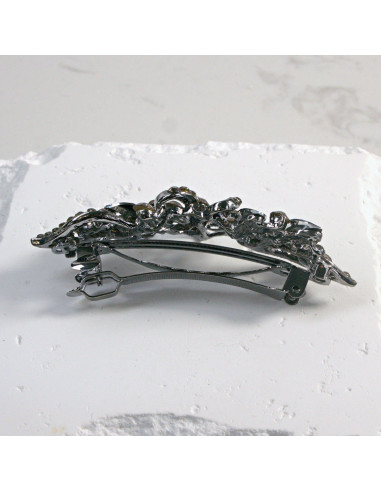 Klamra francuska kwiatek z cekinami i...