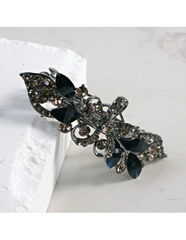 Klamra francuska kwiatek z cekinami i...