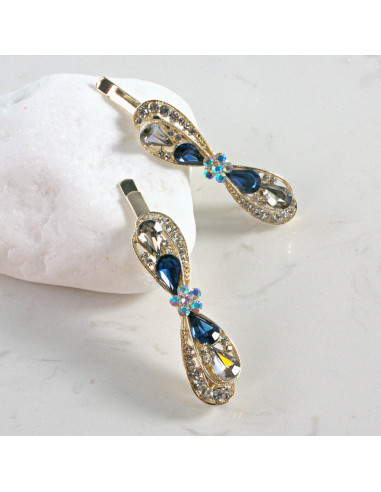 Wsuwka do włosów kokarda z kwiatkiem...