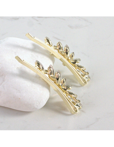 Wsuwka do włosów kwiatek BEZBARWNY 2 szt....