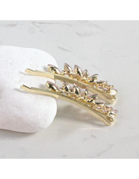 Wsuwka do włosów kwiatek RÓŻOWY 2 szt. Lolita Akcesoria