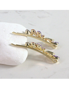 Wsuwka do włosów kokarda z kryształkami WIELOKOLOR 2 szt.... 2