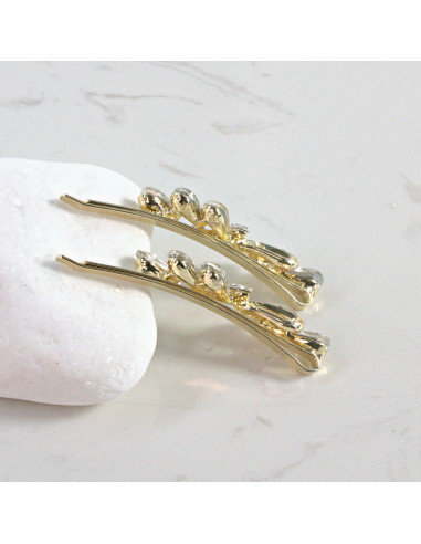 Wsuwka do włosów kokarda z kryształkami...