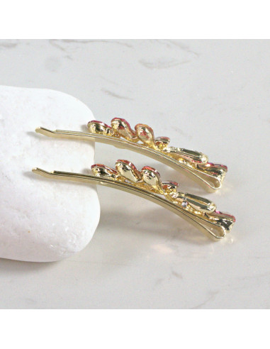 Wsuwka do włosów kokarda z kryształkami...