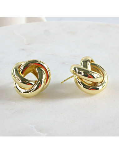 Kolczyki ZŁOTY WĘZEŁ SUPEŁ 2 CM Lolita...