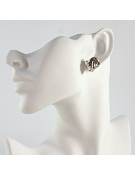 Kolczyki SREBRNY WĘZEŁ SUPEŁ 1,6 CM Lolita Accessories srebrny sztyft 925