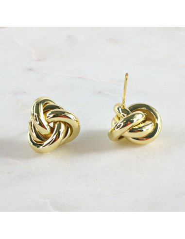 Kolczyki ZŁOTY WĘZEŁ SUPEŁ 1,6 CM Lolita...