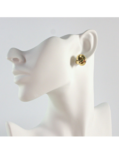Kolczyki ZŁOTY WĘZEŁ SUPEŁ 1,5 CM Lolita Accessories srebrny sztyft 925