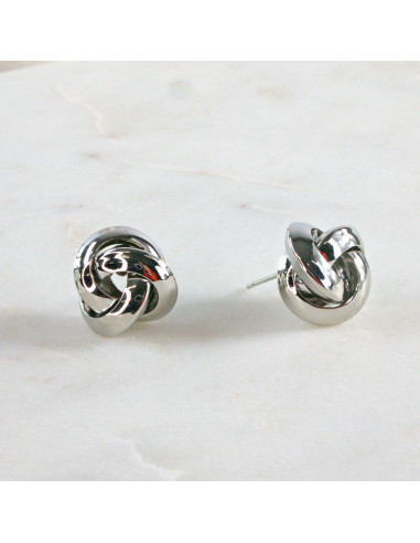 Kolczyki SREBRNY WĘZEŁ SUPEŁ 1,5 CM Lolita...