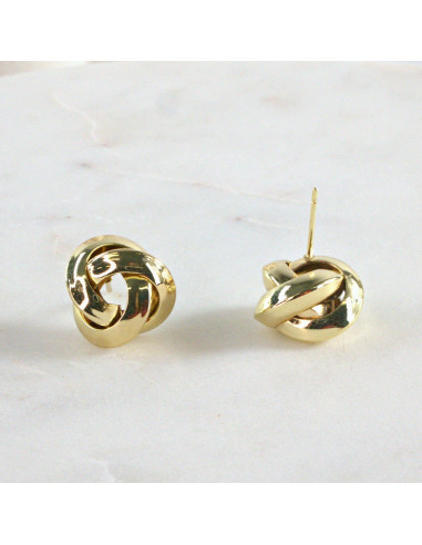 Kolczyki ZŁOTY WĘZEŁ SUPEŁ 1,5 CM Lolita...