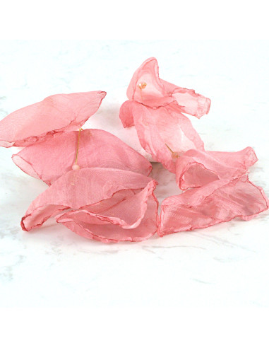 Kolczyki jedwabne z szyfonu MAXI długie Lolita...