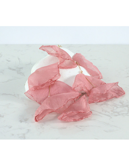 Kolczyki jedwabne z szyfonu MAXI długie Lolita Accessories