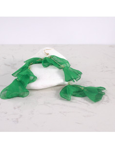Kolczyki jedwabne z szyfonu MAXI długie Lolita Accessories 2