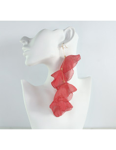 Kolczyki jedwabne z szyfonu MAXI długie Lolita Accessories 2