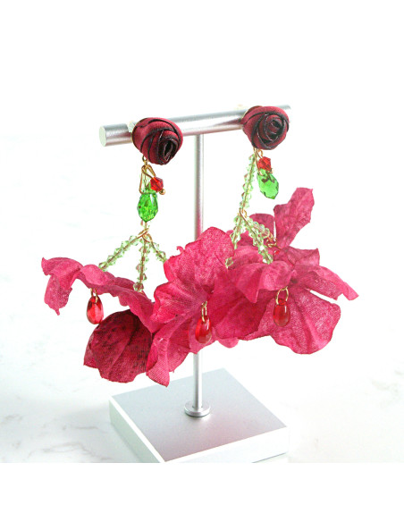 Kolczyki KWIATKI KWIATUSZKI BOHO MAXI KWIATY Lolita Accessories