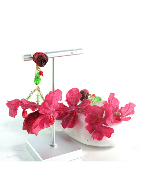 Kolczyki KWIATKI KWIATUSZKI BOHO MAXI KWIATY Lolita Accessories