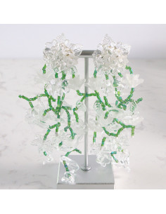 Kolczyki MAXI XXL ZJAWISKOWE KWIATY BOHO Lolita... 2